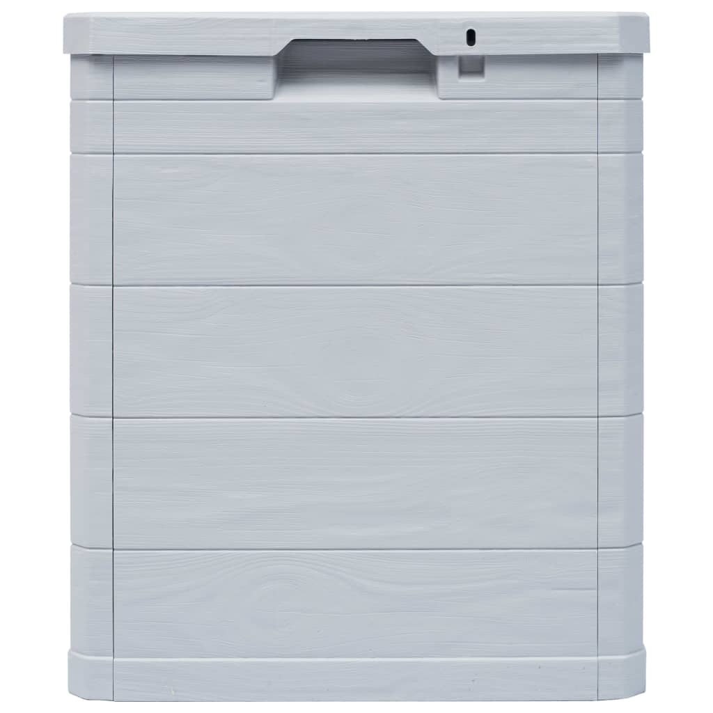 Light Grey 90L Garden Storage Box - Durable & Spacious Solution