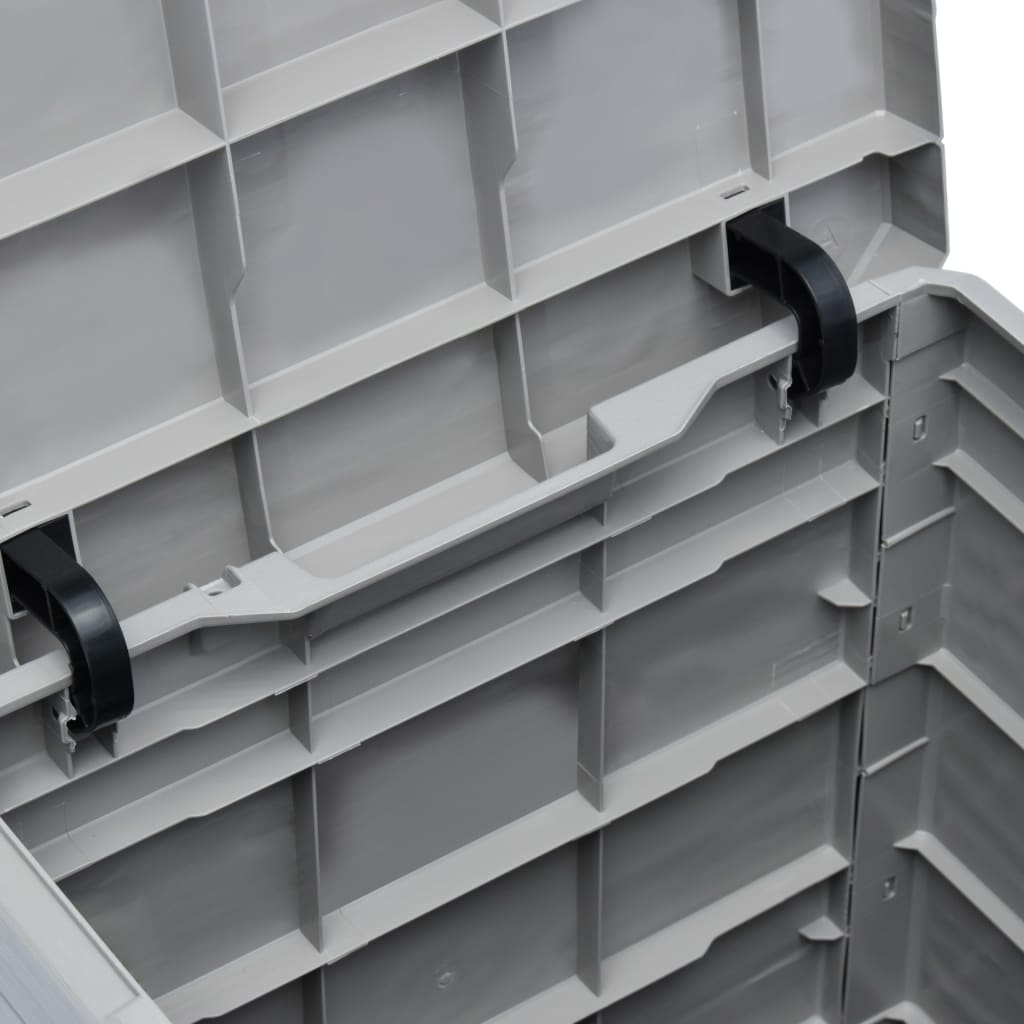 Light Grey 90L Garden Storage Box - Durable & Spacious Solution