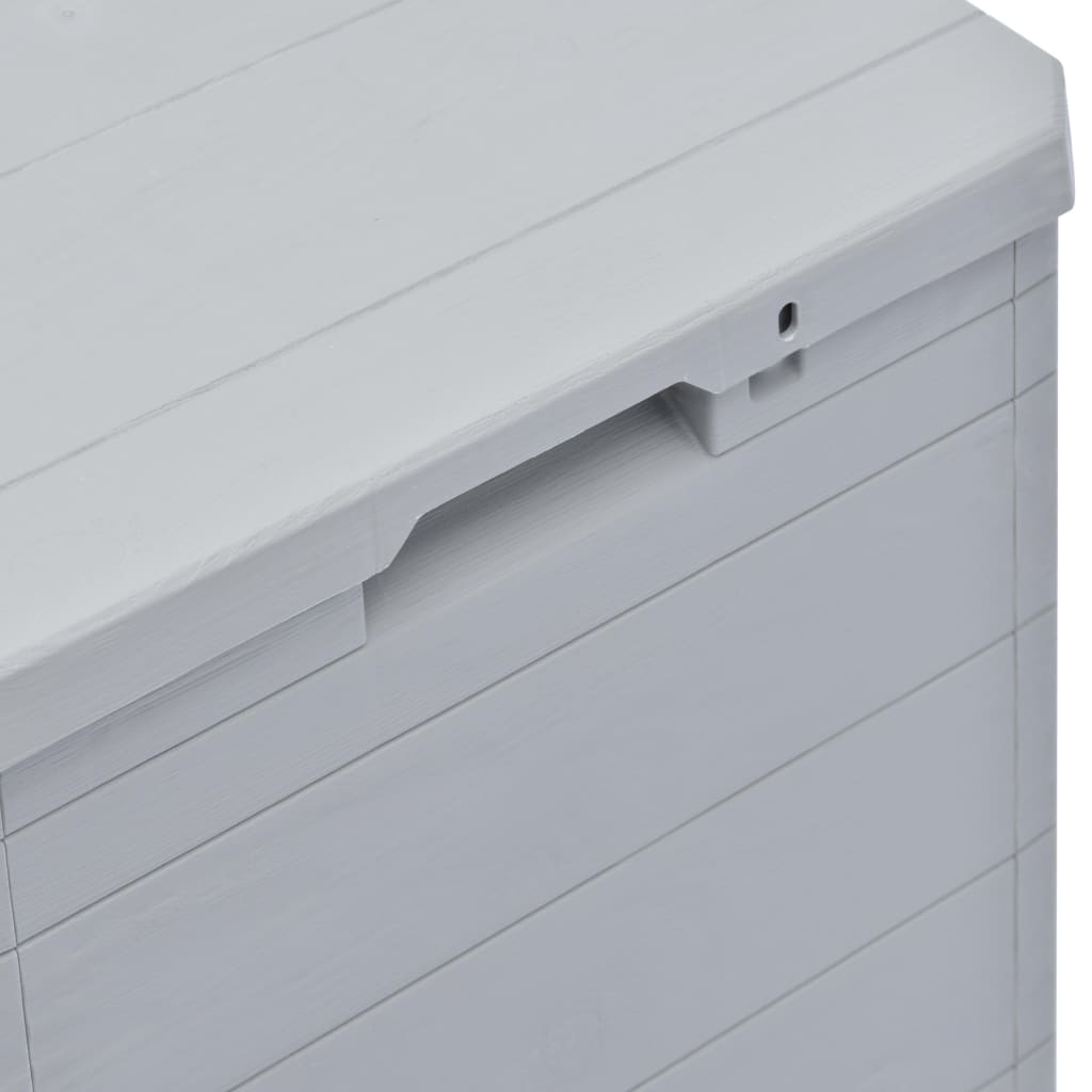 Light Grey 90L Garden Storage Box - Durable & Spacious Solution