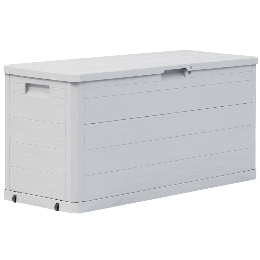 Light Grey 280L Garden Storage Box - Durable & Spacious Solution