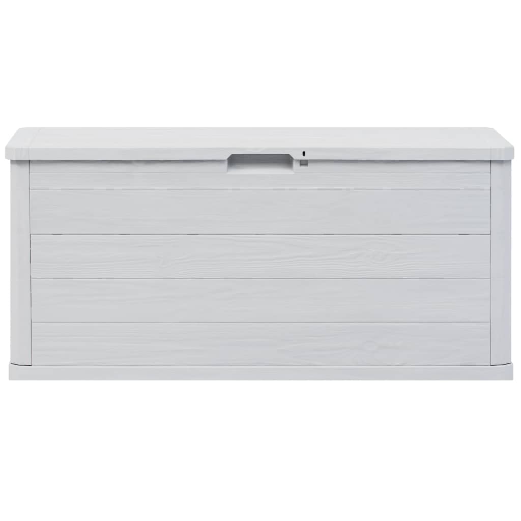 Light Grey 280L Garden Storage Box - Durable & Spacious Solution