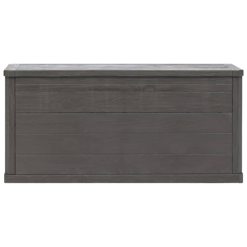 Brown 280L Garden Storage Box - Durable Outdoor Organizer