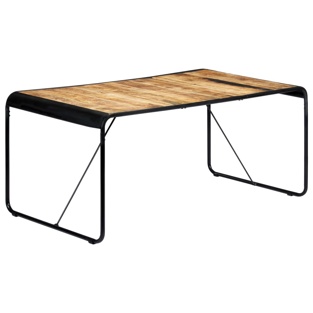 Rustic Mango Wood Dining Table - 180x90x76 cm | Solid & Durable