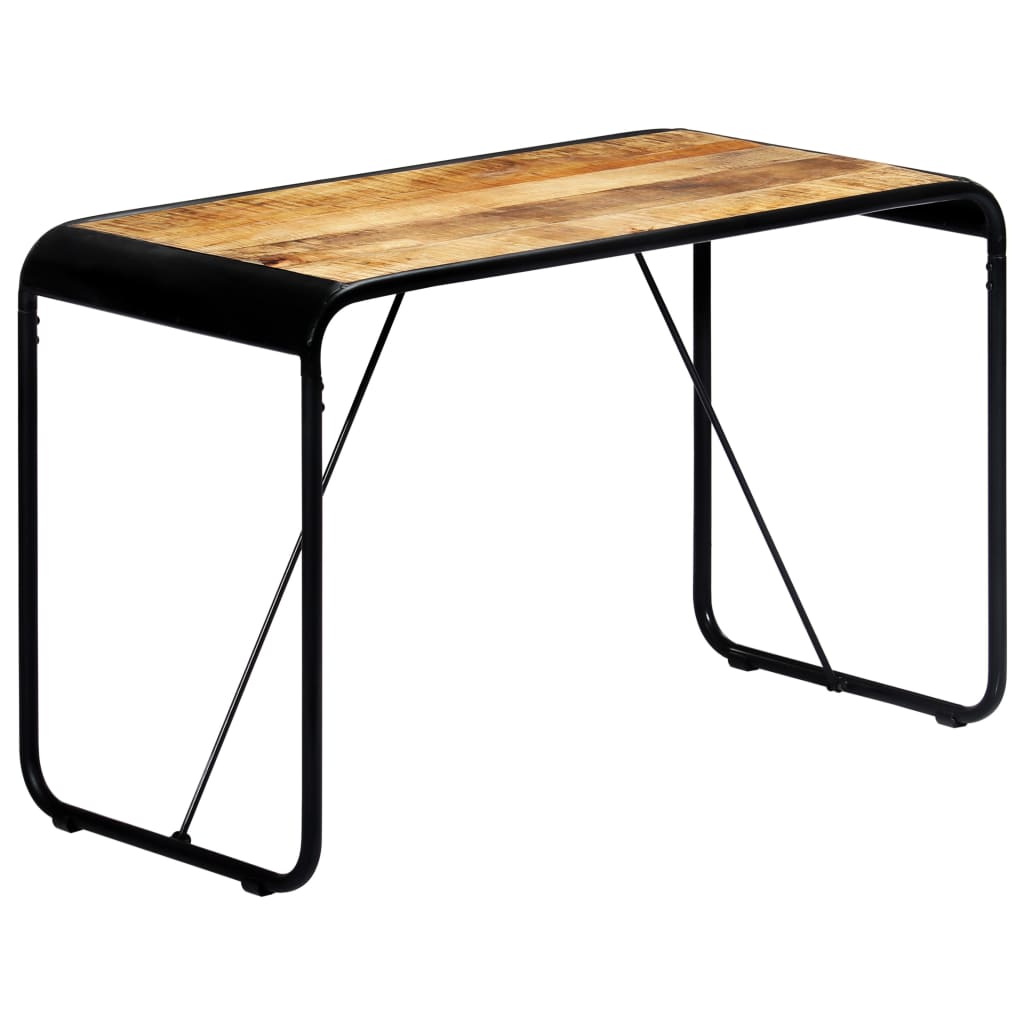 Solid Mango Wood Dining Table 118x60x76 cm - Rustic Charm
