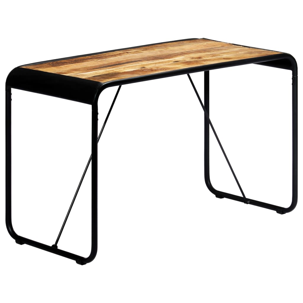 Solid Mango Wood Dining Table 118x60x76 cm - Rustic Charm