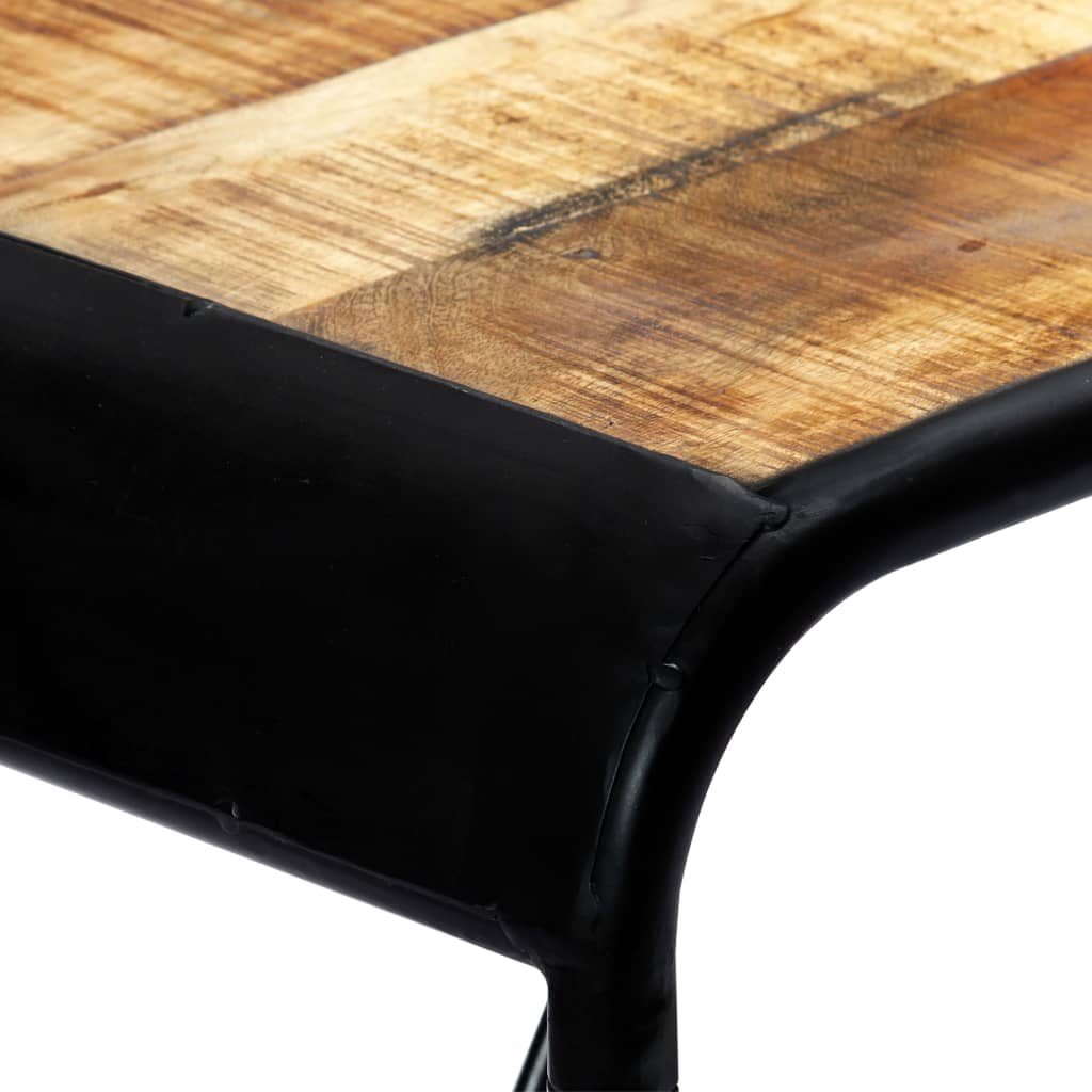 Solid Mango Wood Dining Table 118x60x76 cm - Rustic Charm