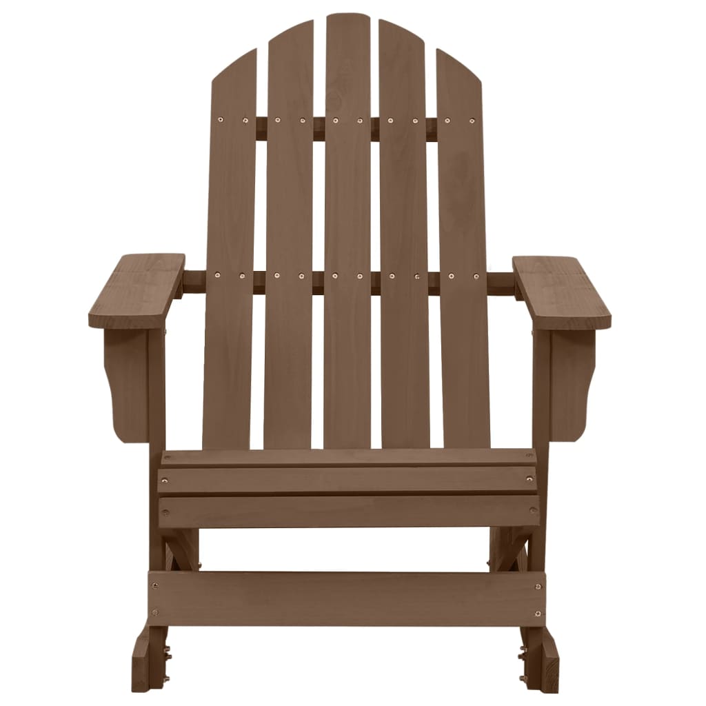 Brown Wooden Garden Rocking Chair - Stylish & Comfortable Seating