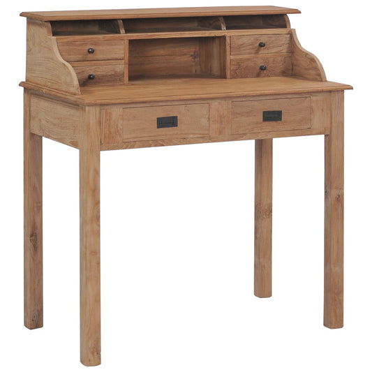 Solid Teak Wood Desk - 90x50x100 cm