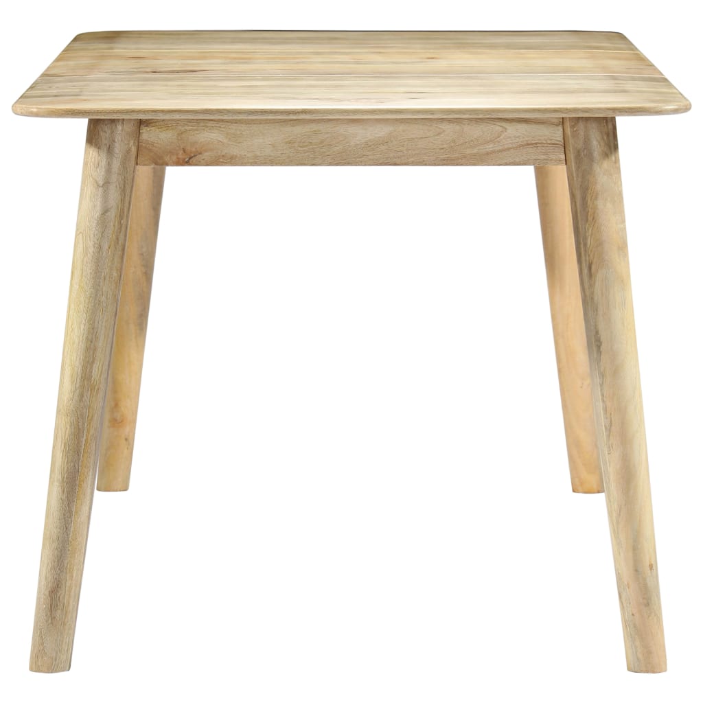 Solid Mango Wood Dining Table - 180x90x76 cm Rustic Charm