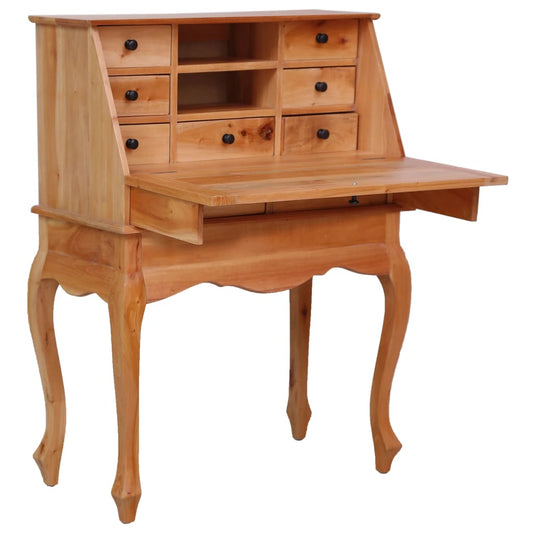 Solid Mahogany Secretary Desk - 78x42x103 cm