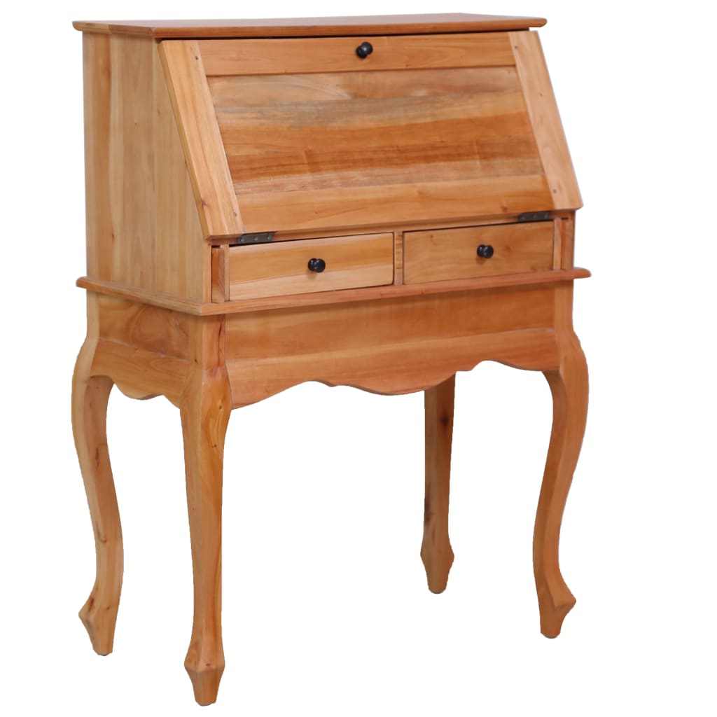 Solid Mahogany Secretary Desk - 78x42x103 cm