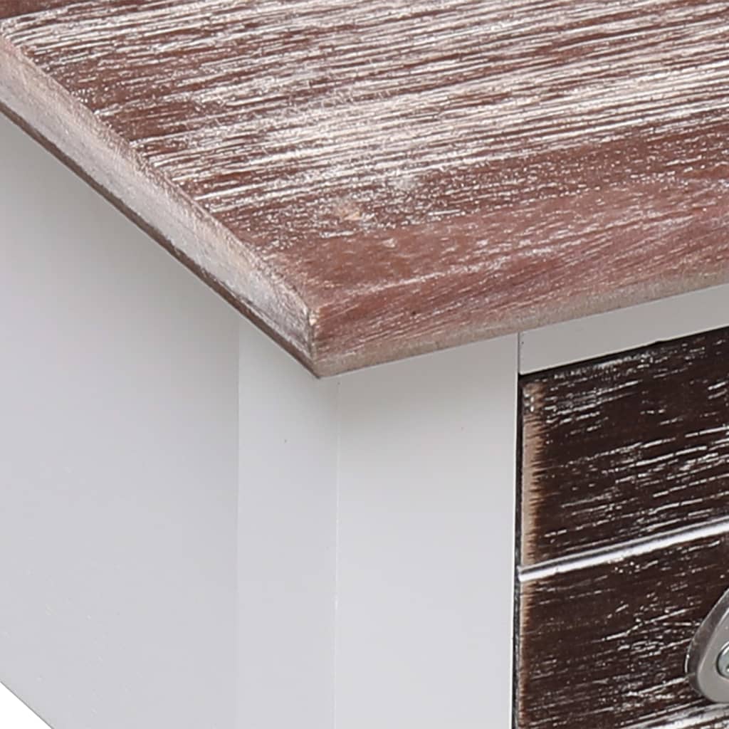 Side Table Brown 40x40x40 cm Paulownia Wood