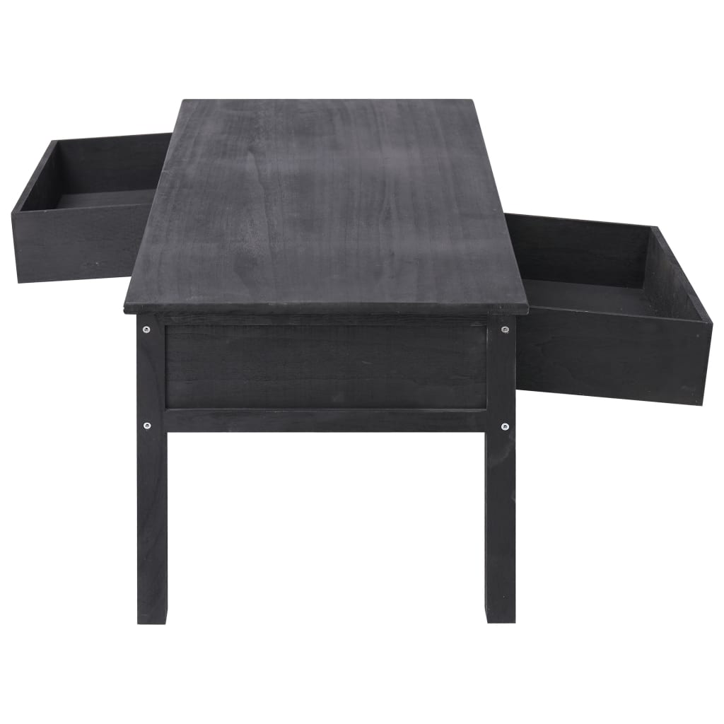Coffee Table Black 100x50x45 cm Wood