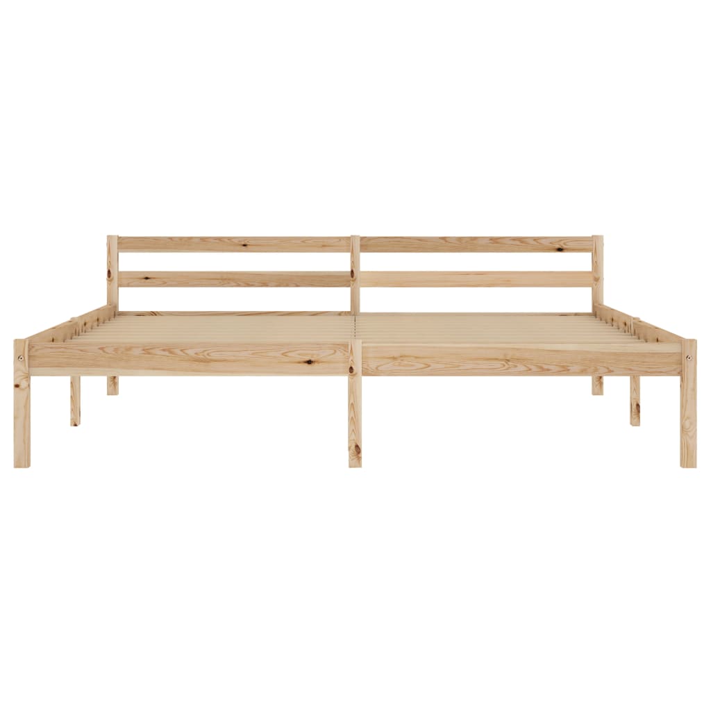 Solid Pine Wood Bed Frame 160x200 cm - Durable & Stylish Design