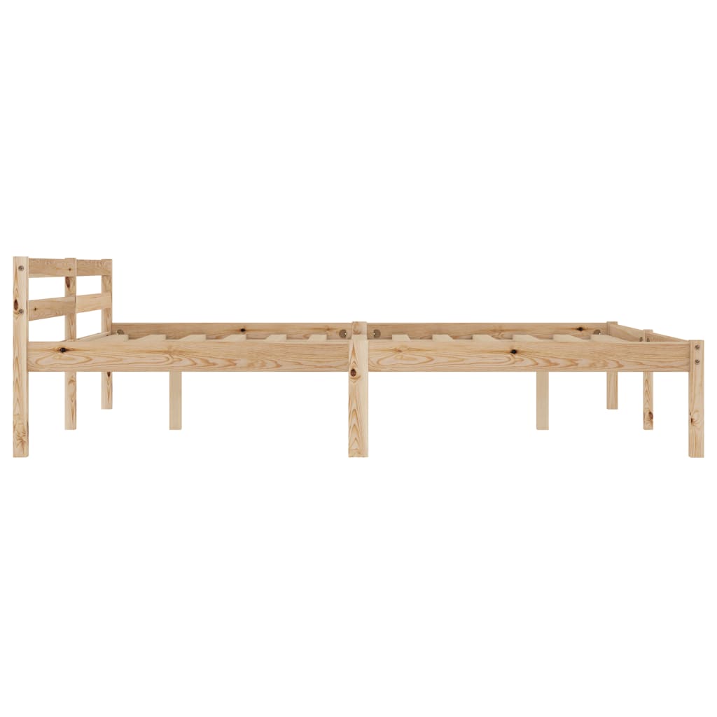 Solid Pine Wood Bed Frame Super King 180x200 cm - No Mattress