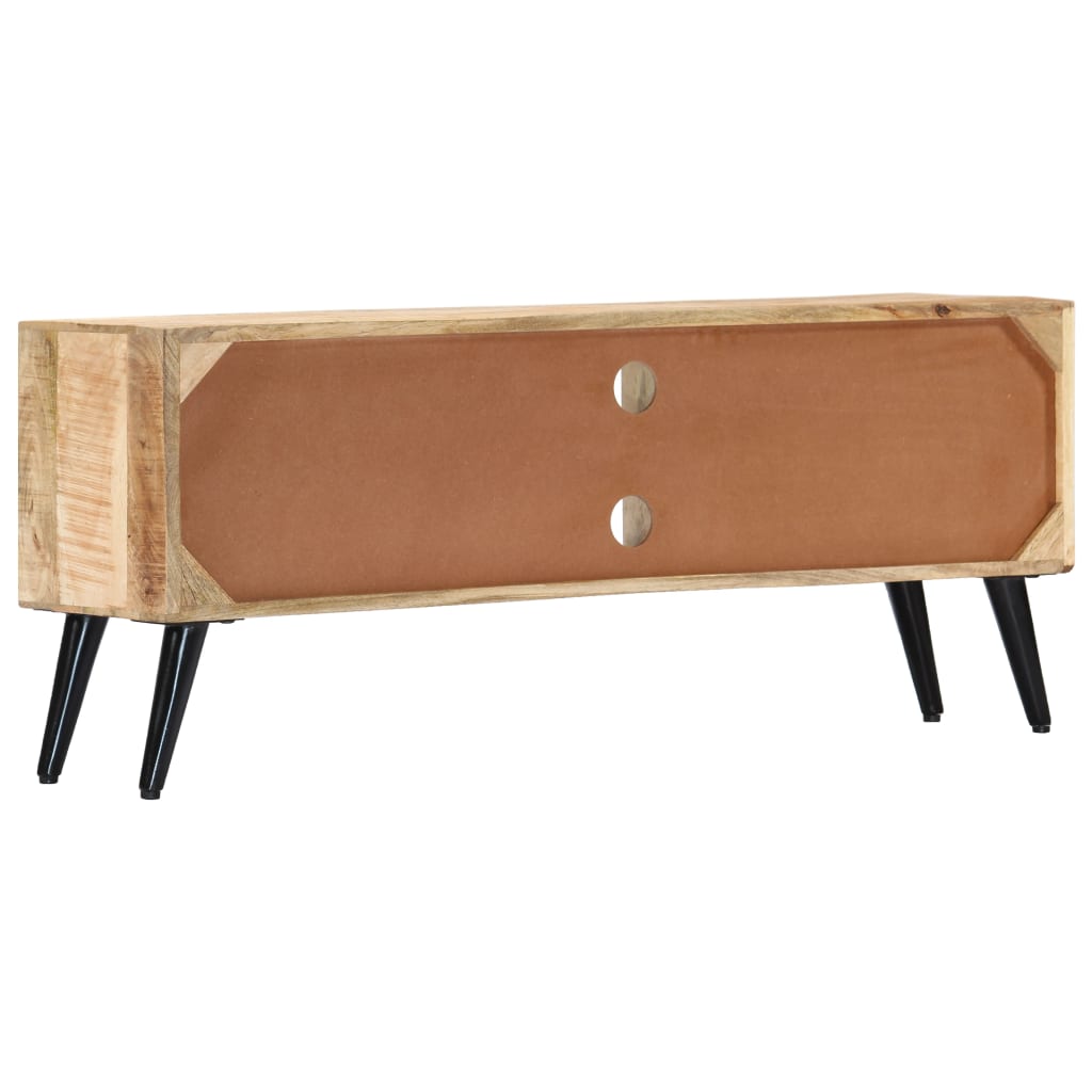 TV Cabinet 115x30x47 cm Solid Mango Wood