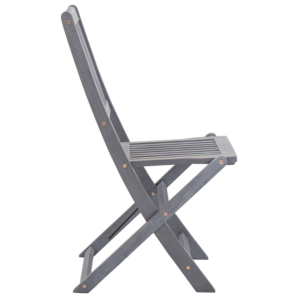 Solid Acacia Wood Folding Outdoor Chairs, 2-Pack - Durable & Stylish