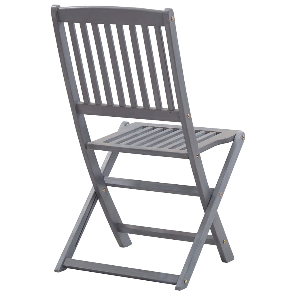 Solid Acacia Wood Folding Outdoor Chairs, 2-Pack - Durable & Stylish