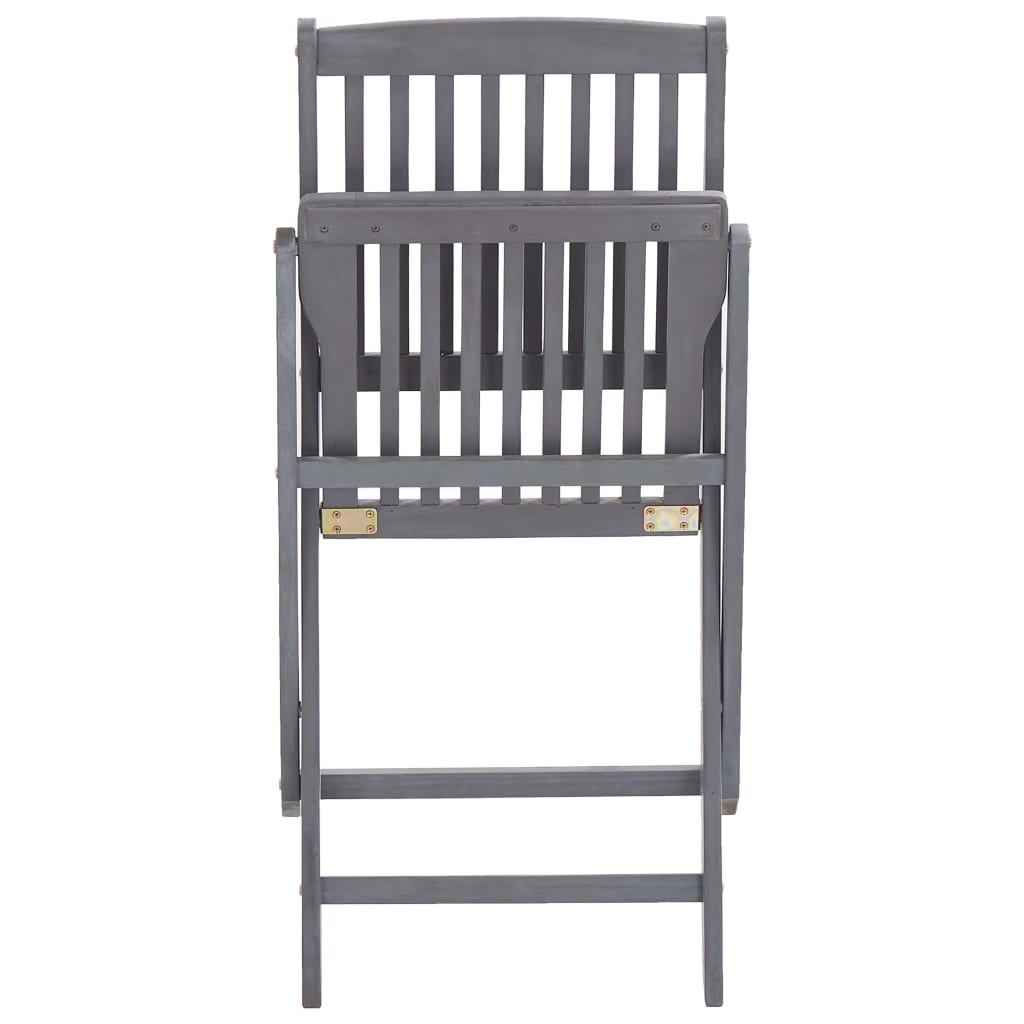 Solid Acacia Wood Folding Outdoor Chairs, 2-Pack - Durable & Stylish