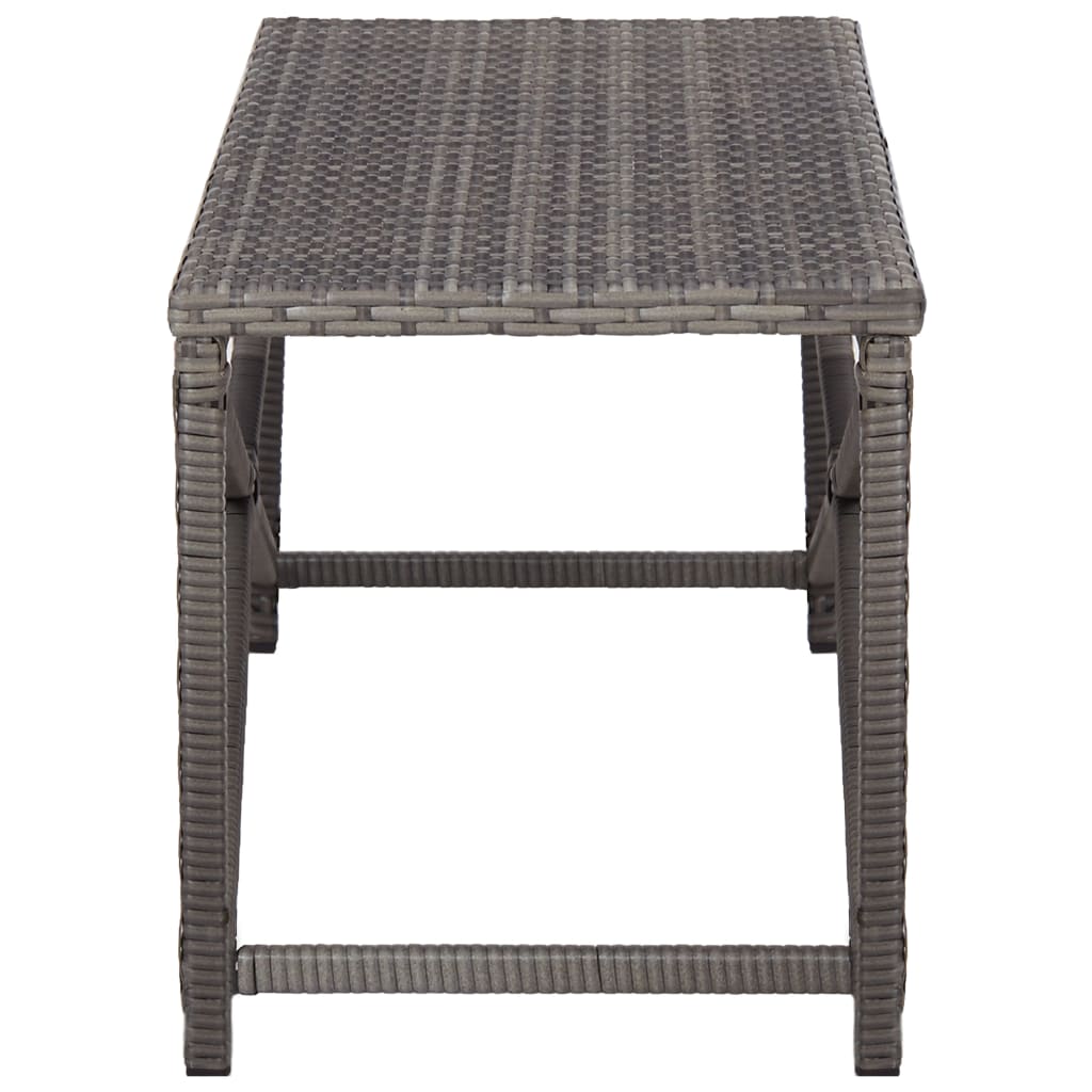 Stylish 120cm Grey Poly Rattan Garden Bench - Durable & Chic