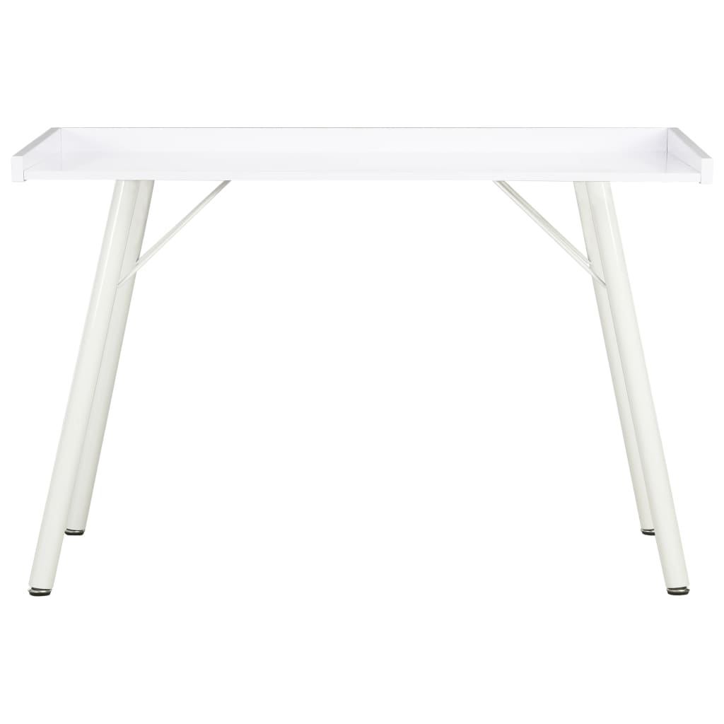 Compact White Desk 90x50x79 cm – Sleek MDF Finish
