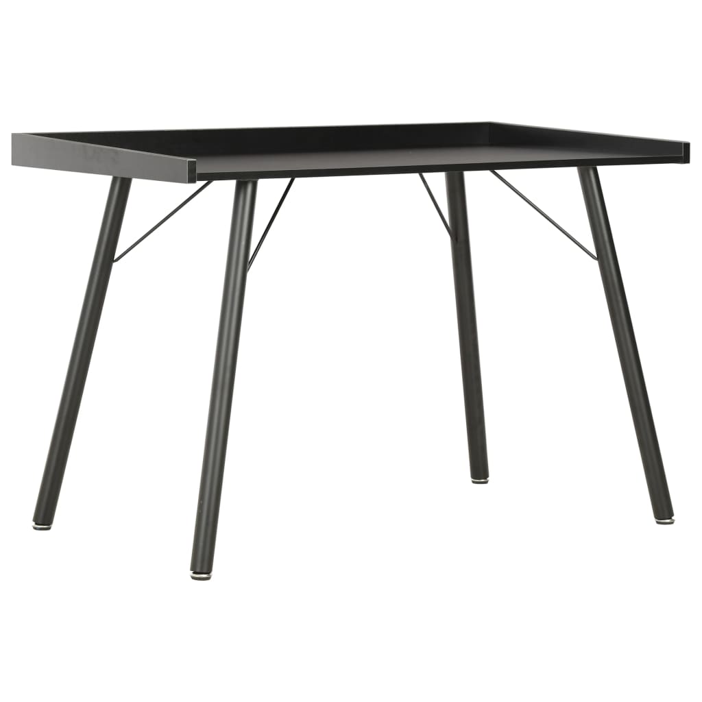 Compact Black Desk 90x50x79 cm - Sleek & Stylish Workspace Solution