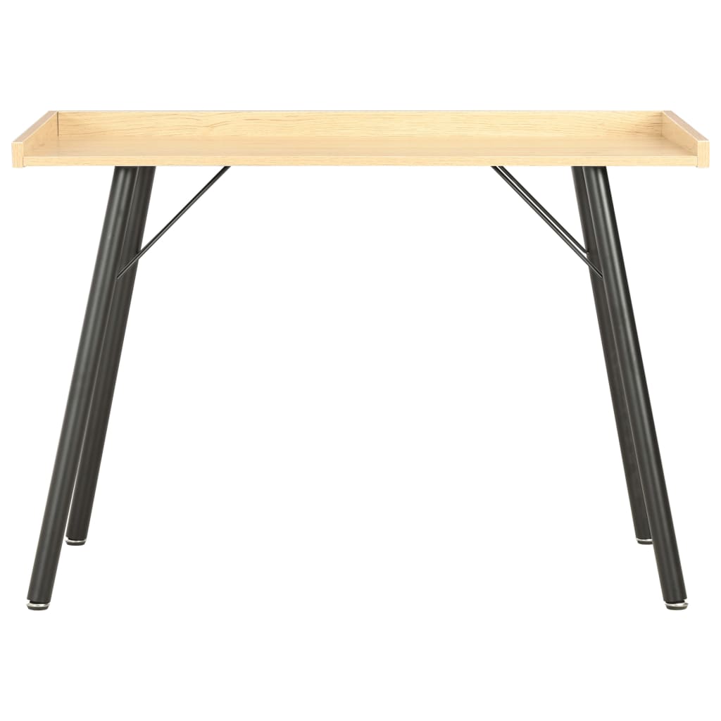 Compact Oak Desk 90x50x79 cm - Stylish Small Workspace Solution
