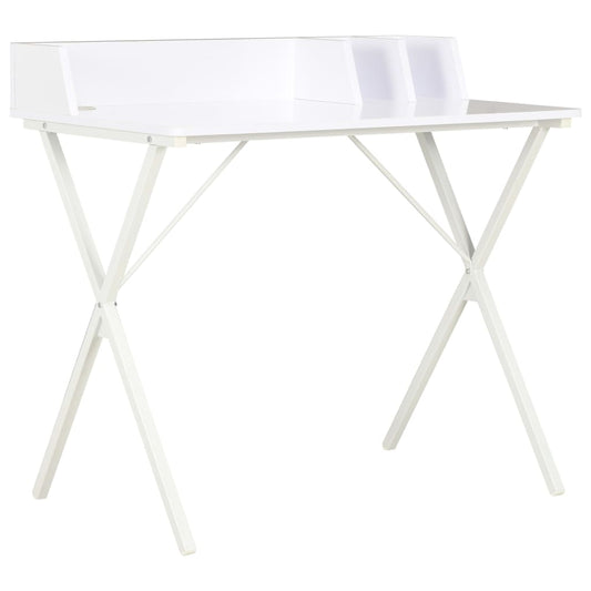 Compact White Desk 80x50x84 cm - Sleek & Modern Design