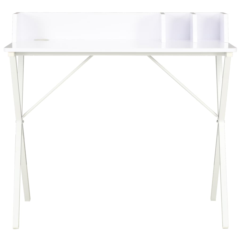 Compact White Desk 80x50x84 cm - Sleek & Modern Design