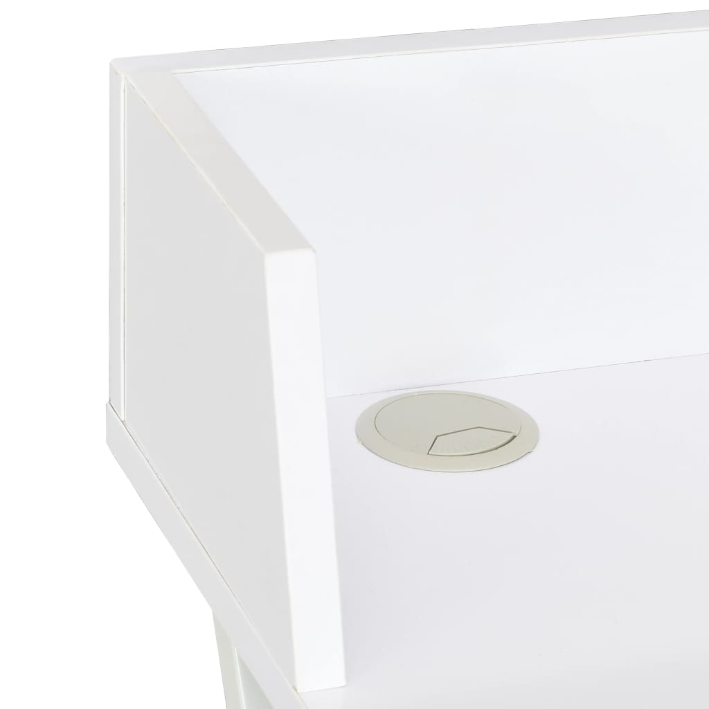 Compact White Desk 80x50x84 cm - Sleek & Modern Design