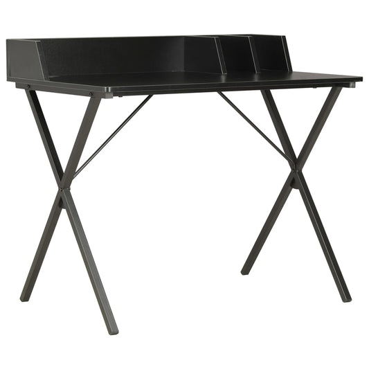 Compact Black Desk, 80x50x84cm - Sleek, Modern Design