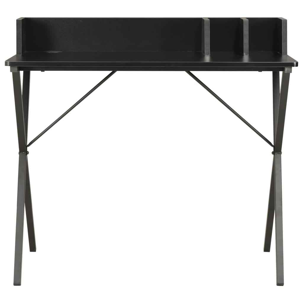 Compact Black Desk, 80x50x84cm - Sleek, Modern Design