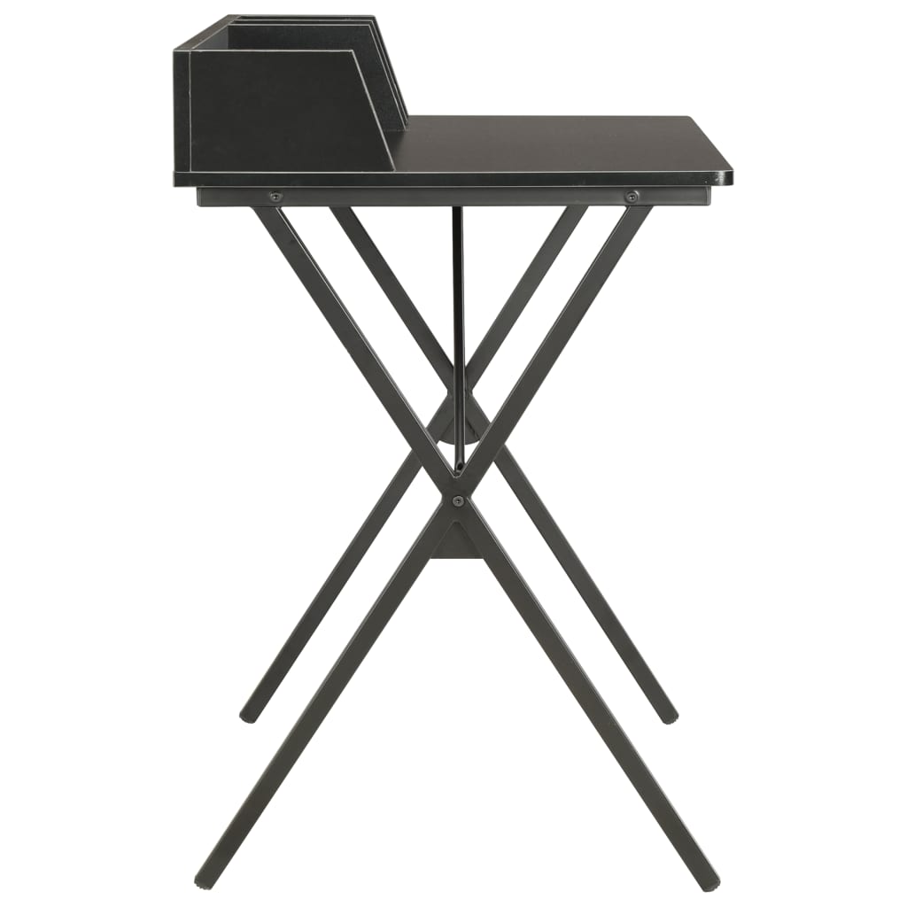 Compact Black Desk, 80x50x84cm - Sleek, Modern Design