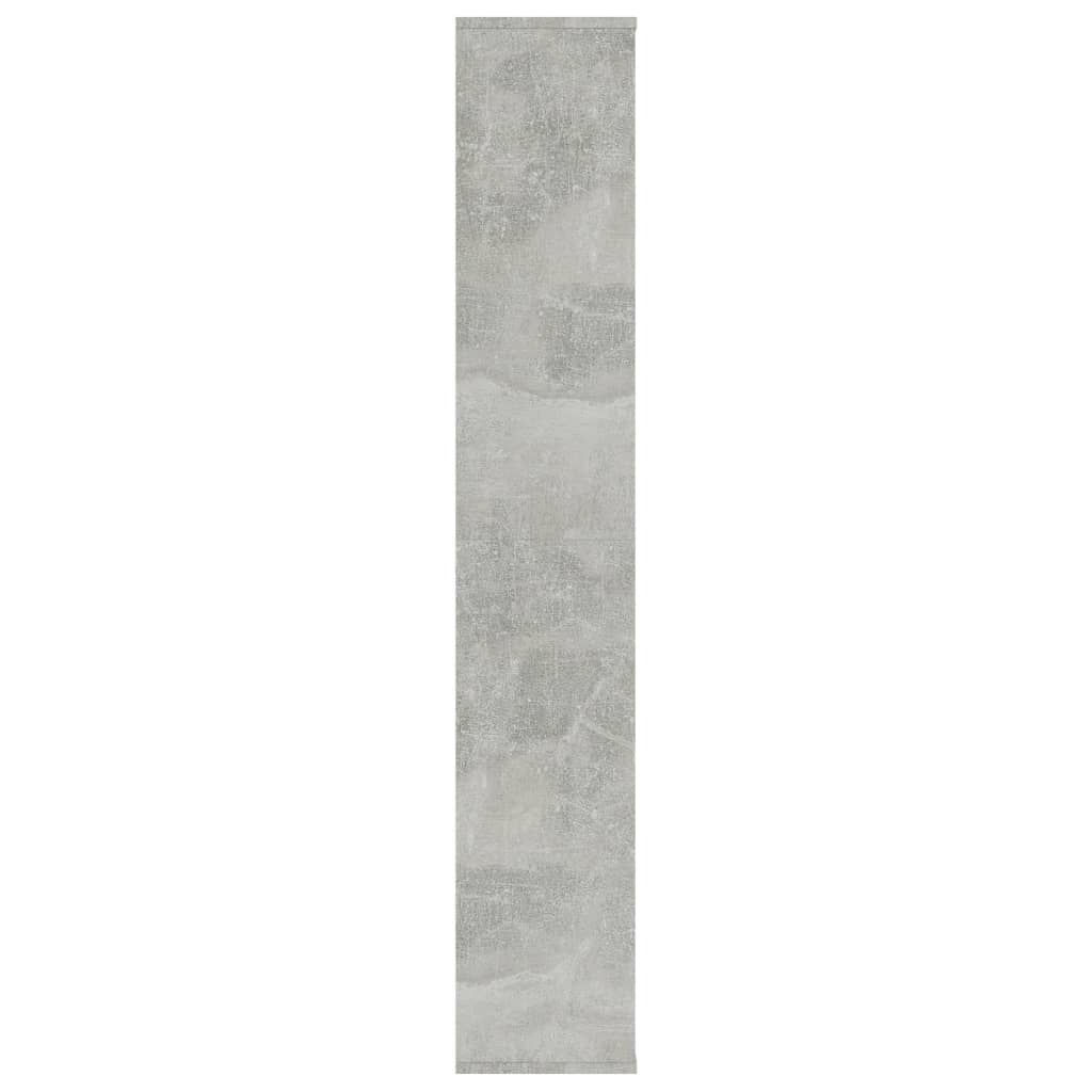 Concrete Grey Book Cabinet & Room Divider 100x24x140 cm