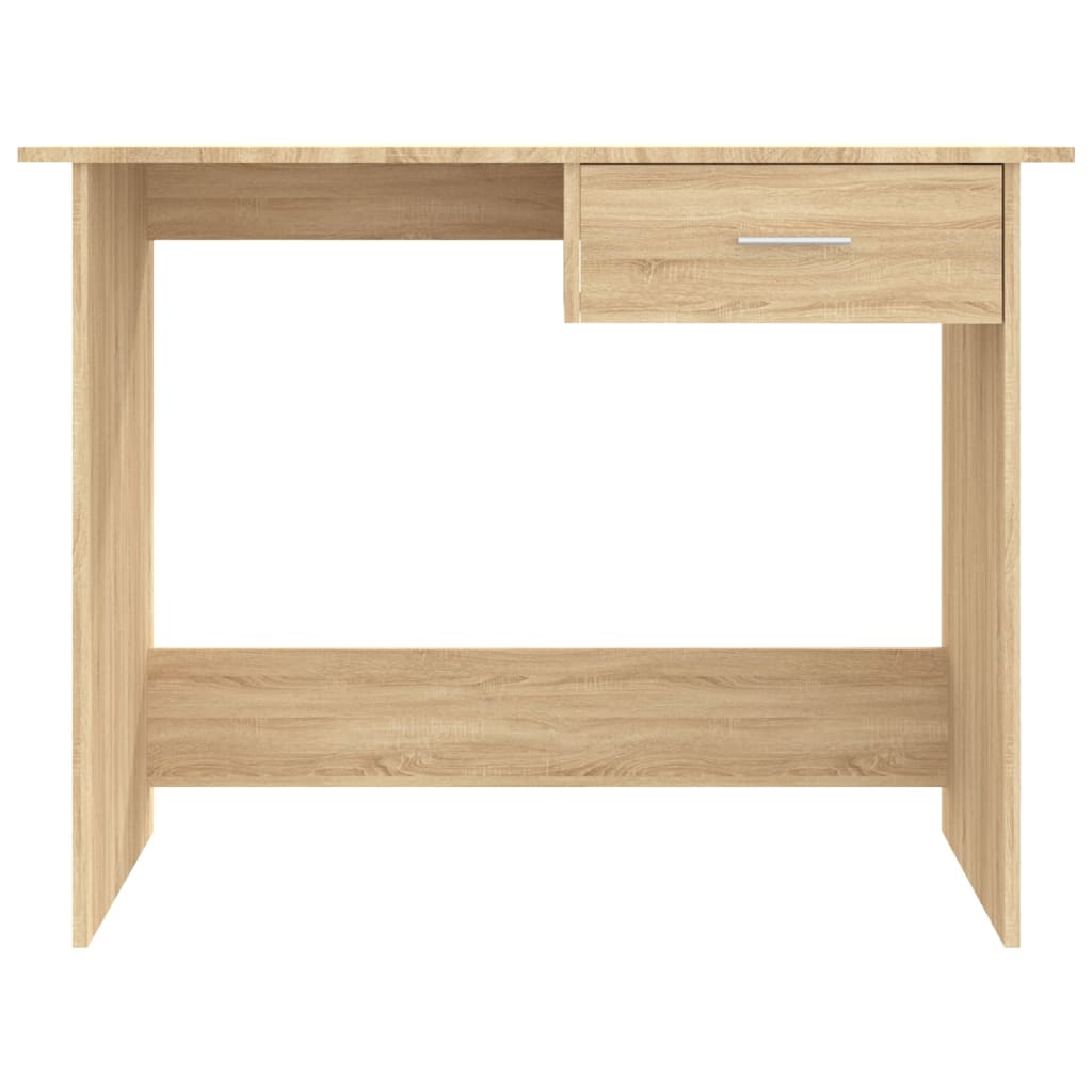 Elegant Sonoma Oak Desk 100x50x76cm - Durable Engineered Wood