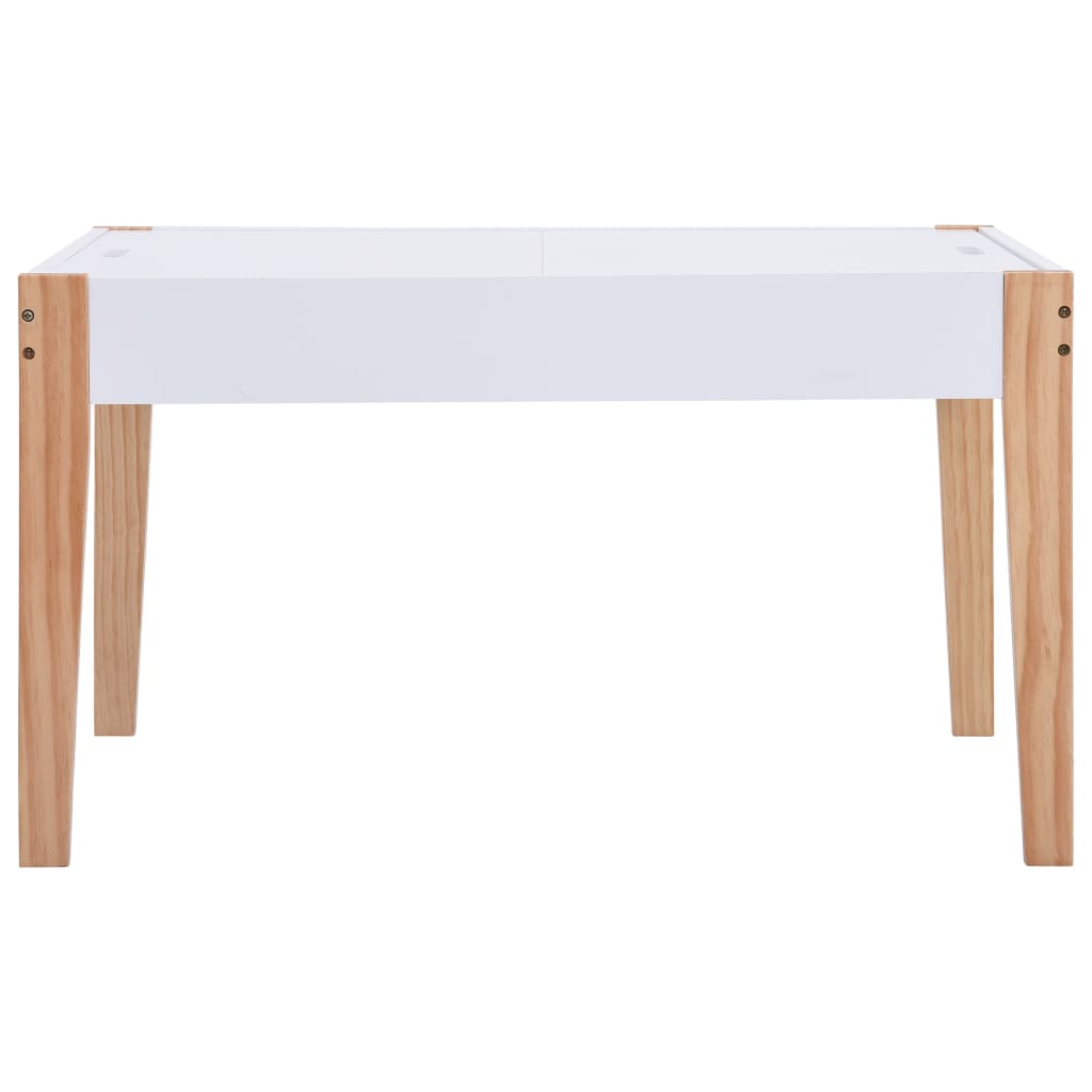Kids Black & White Chalkboard Table & Chair Set - 3 Piece Set