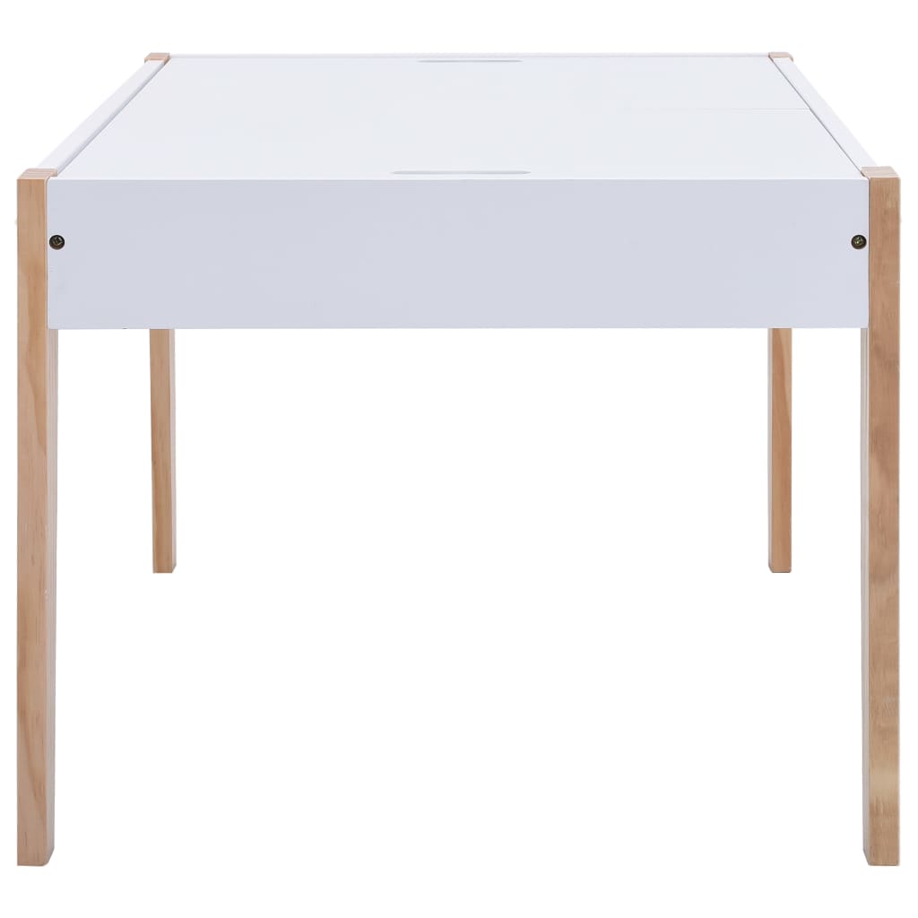Kids Black & White Chalkboard Table & Chair Set - 3 Piece Set