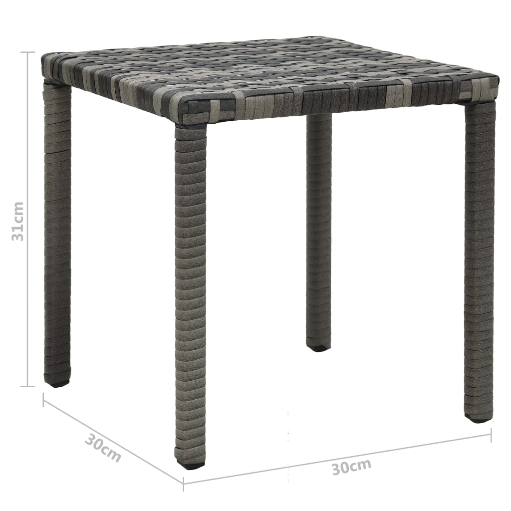 Poly Rattan Anthracite Sun Loungers with Table - Stylish & Durable