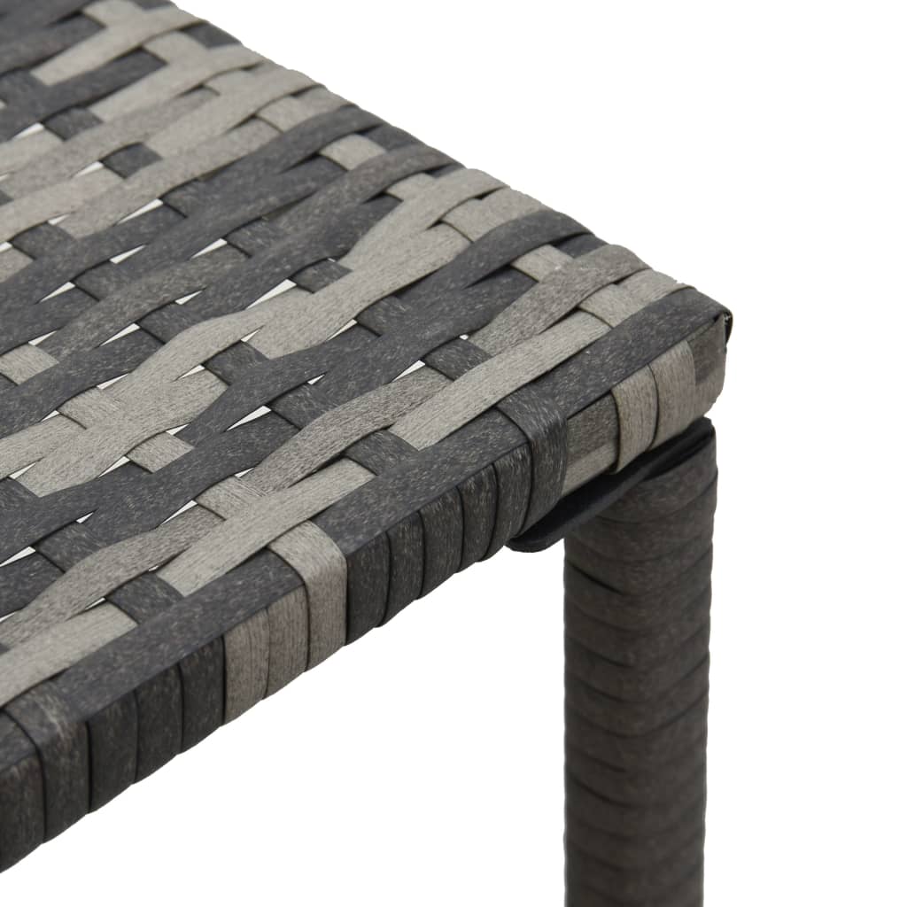Poly Rattan Anthracite Sun Loungers with Table - Stylish & Durable