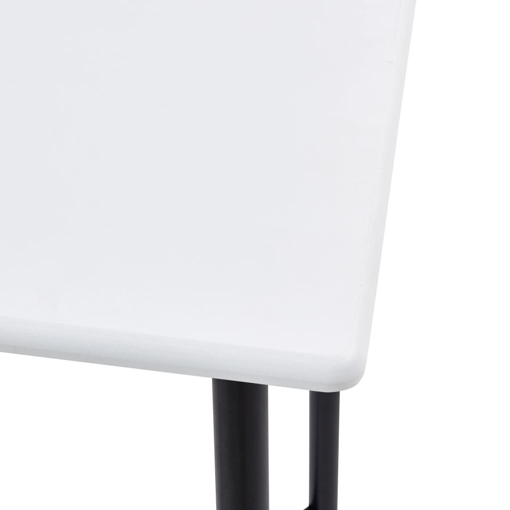 Sleek White MDF Bar Table 60x60x111 cm - Modern & Durable