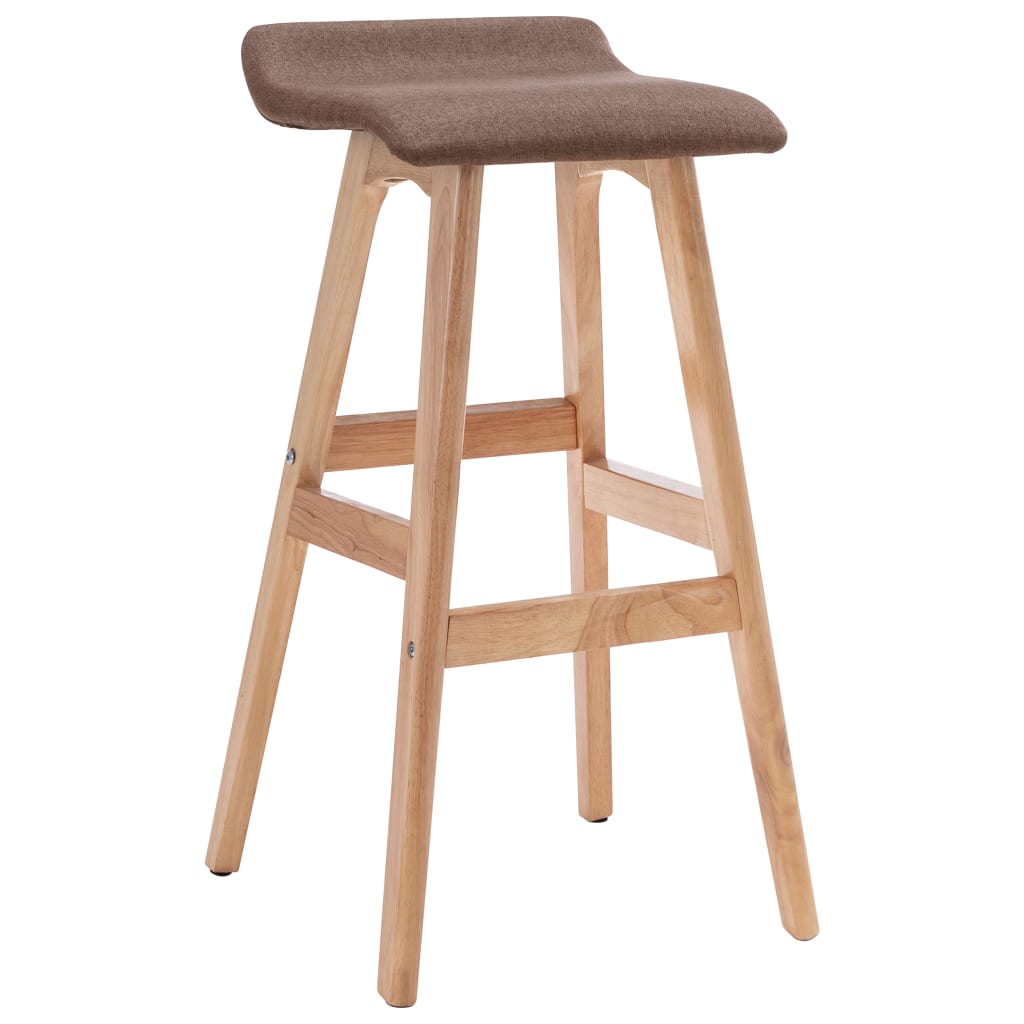 Elegant Taupe Fabric Bar Stool - Stylish and Comfortable Seating