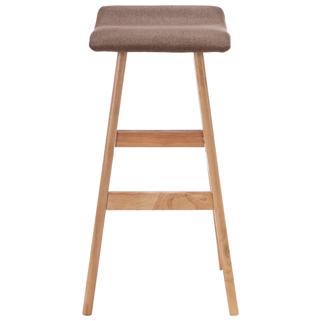 Elegant Taupe Fabric Bar Stool - Stylish and Comfortable Seating