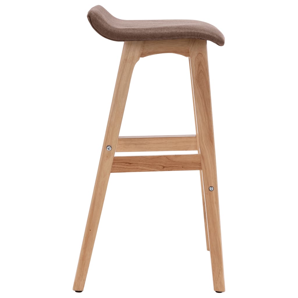 Elegant Taupe Fabric Bar Stool - Stylish and Comfortable Seating