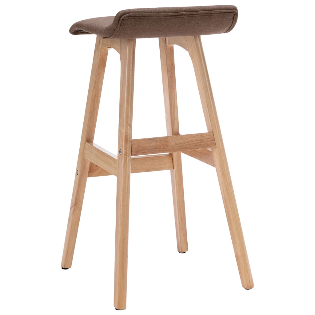 Elegant Taupe Fabric Bar Stool - Stylish and Comfortable Seating