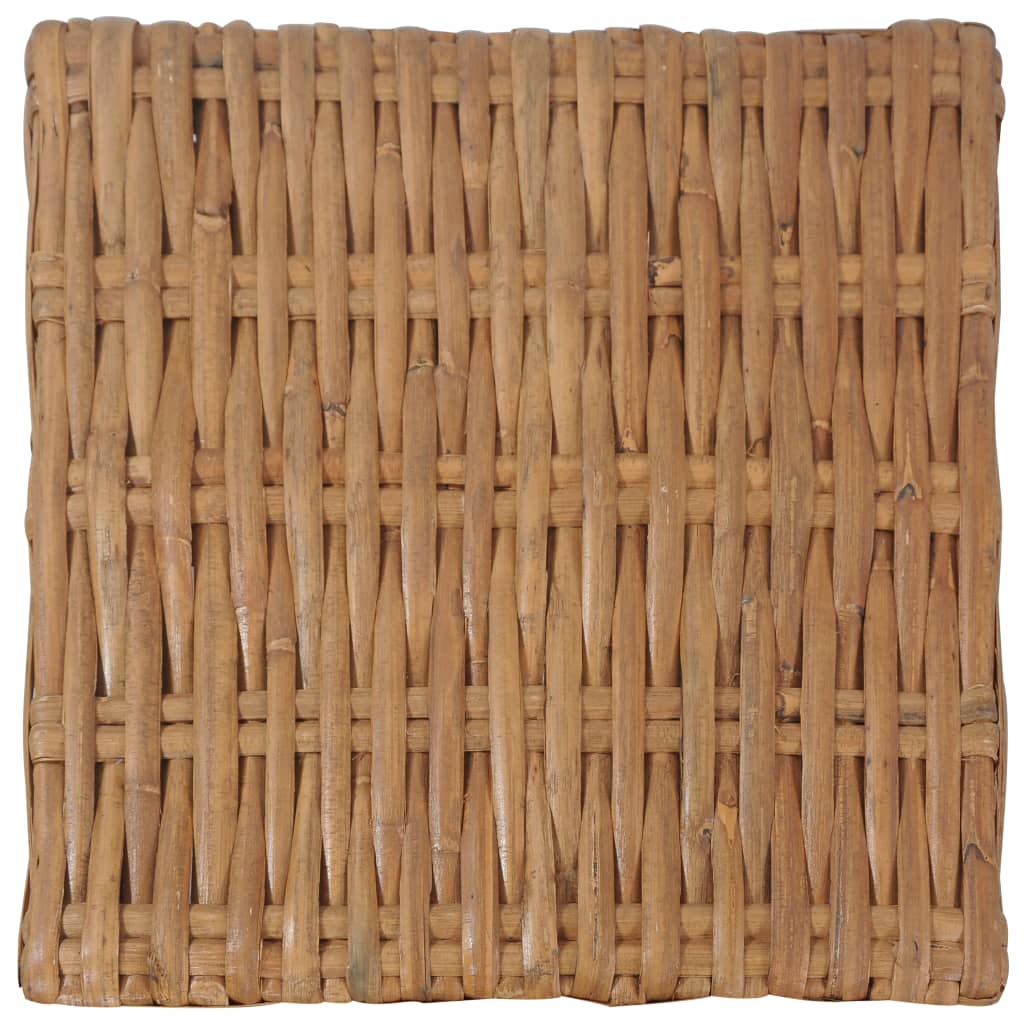 Natural Rattan Coffee Table 47x47x28 cm - Stylish & Durable Design