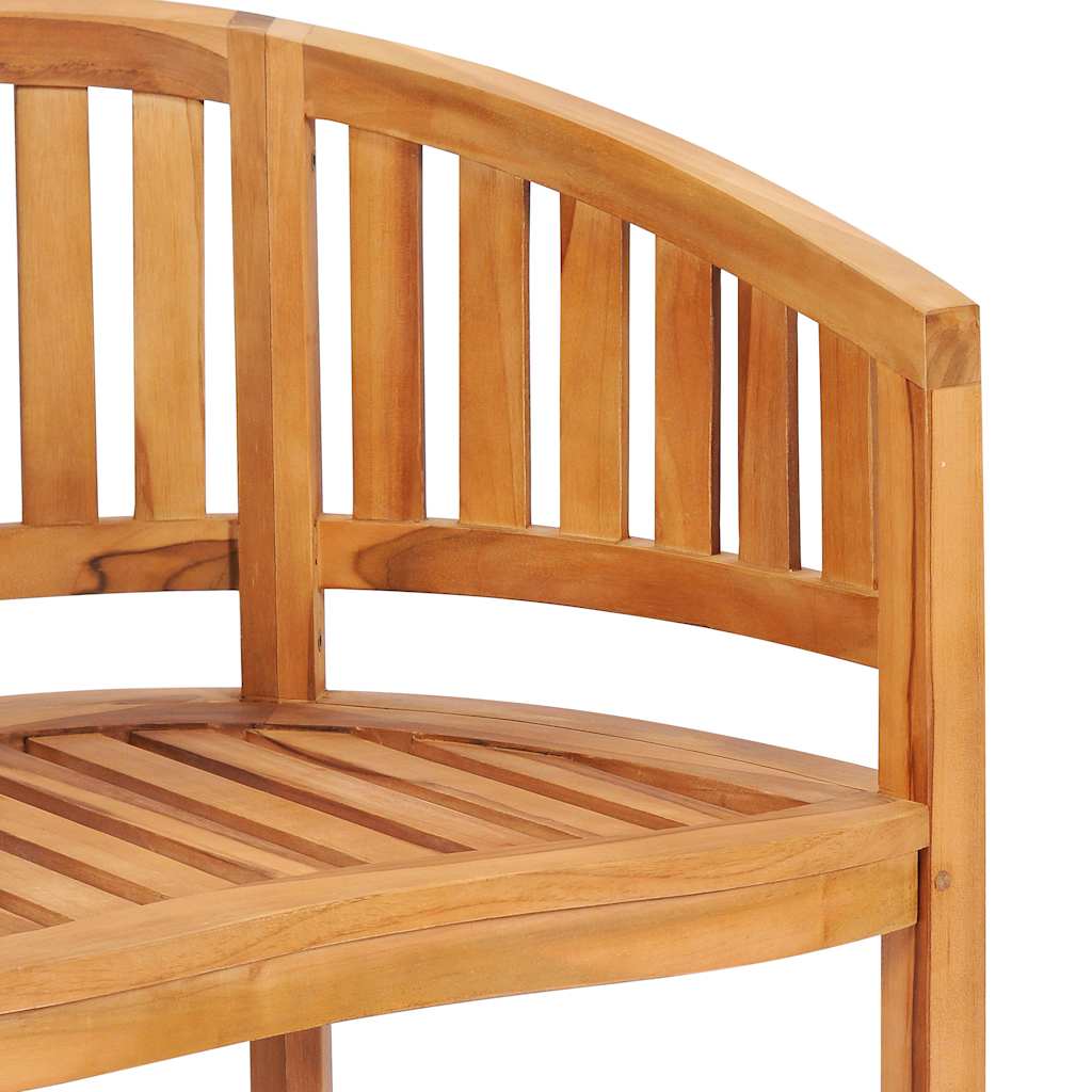 Solid Teak Wood Banana Chairs Set of 2 - Durable & Stylish