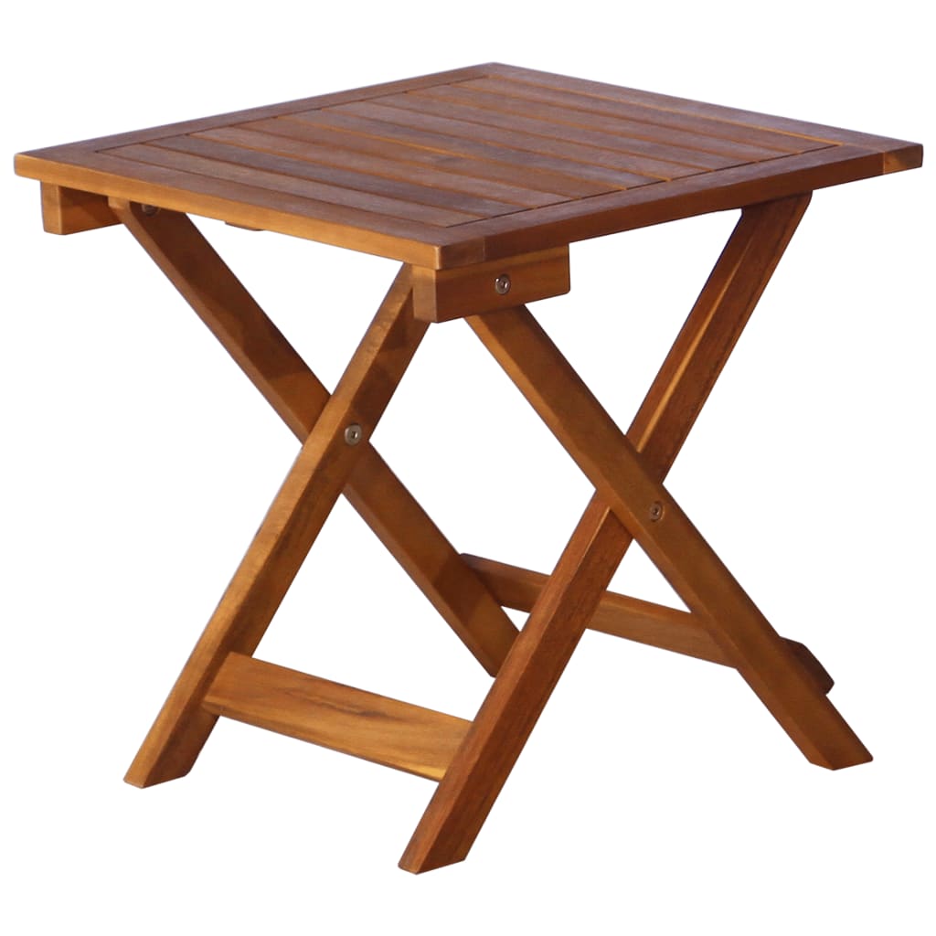 Solid Acacia Wood Brown Sunlounger with Table - Stylish & Durable