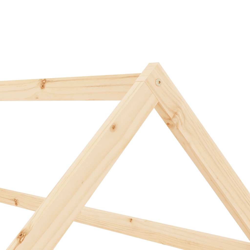 Kids Solid Pine Wood Bed Frame 70x140 cm - Durable & Stylish