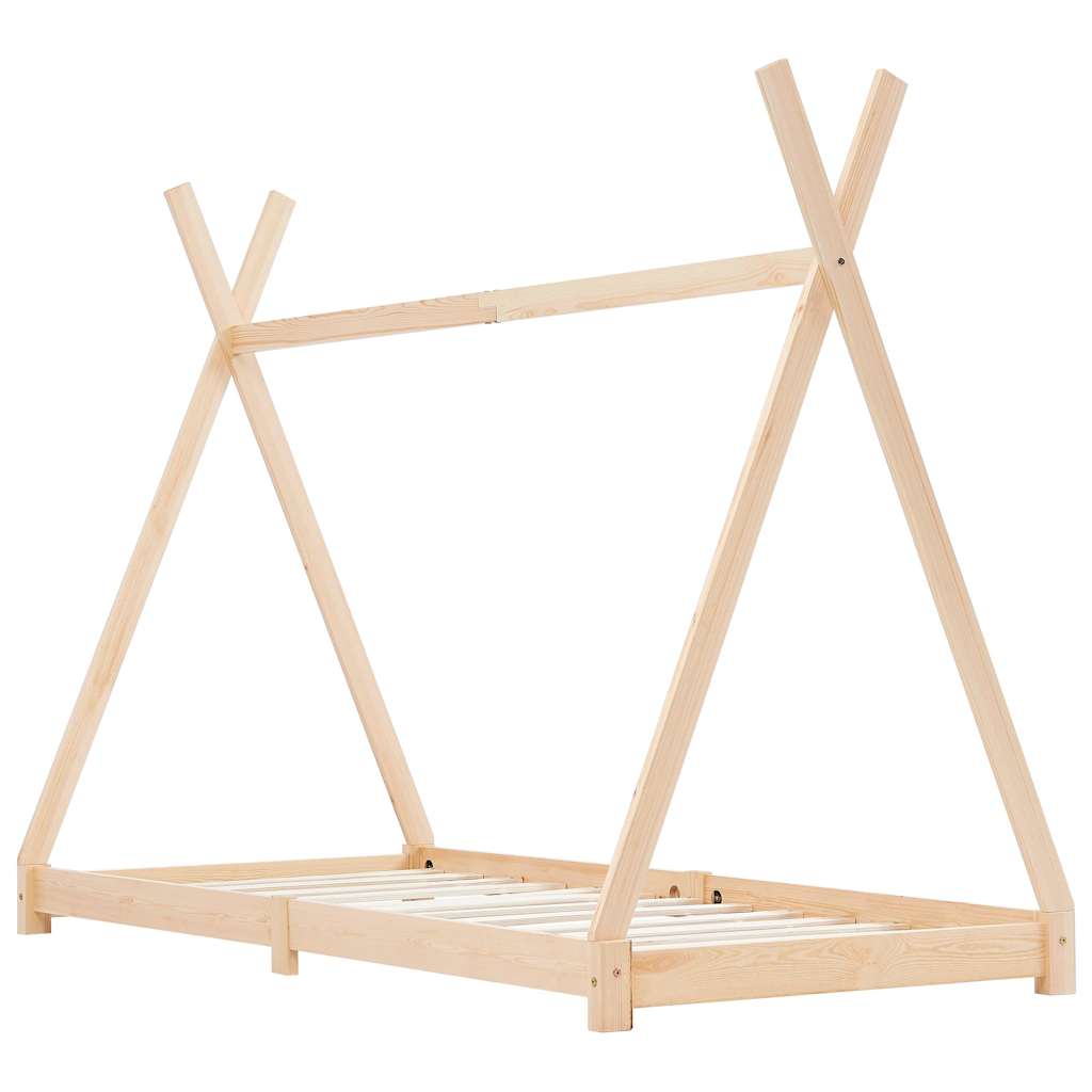 Solid Pine Kids Bed Frame 70x140 cm - Durable & Stylish