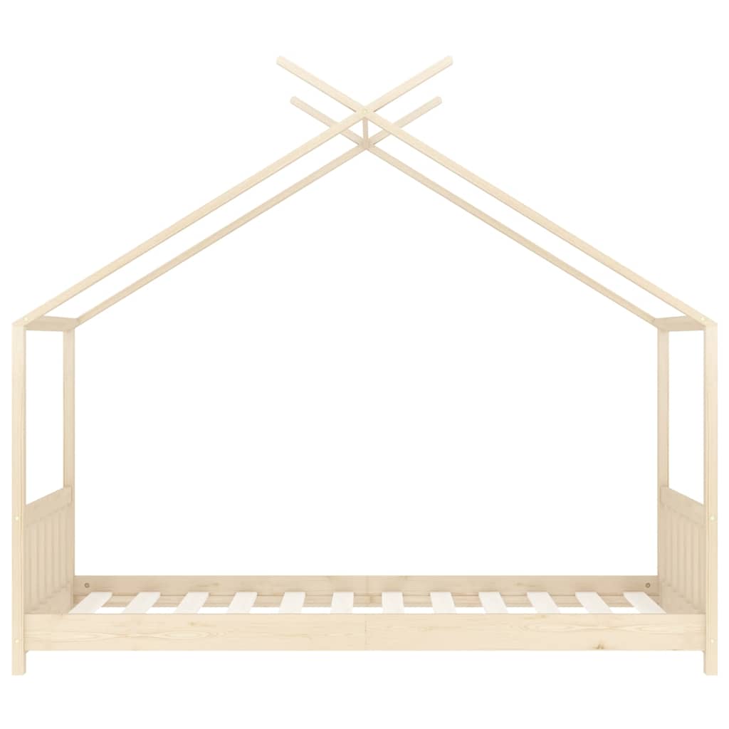 Kids Solid Pine Wood Bed Frame 80x160 cm - Durable & Stylish